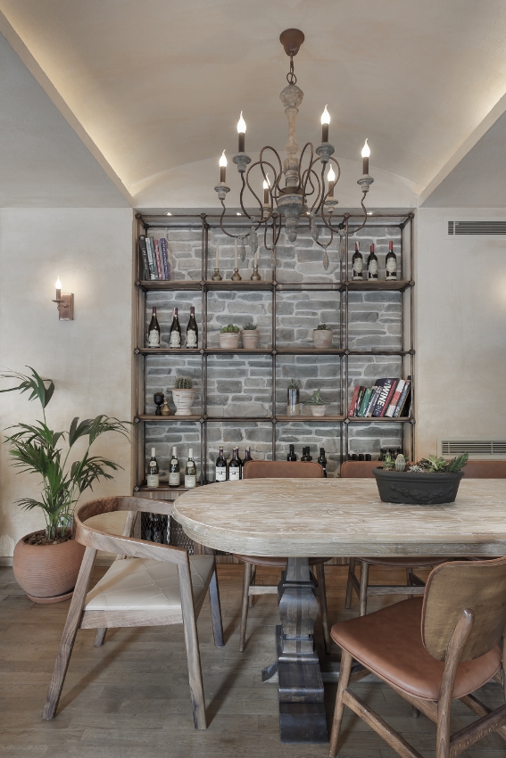 aks mimarlık ve inşaat milano gourmet oturma alanı detayları