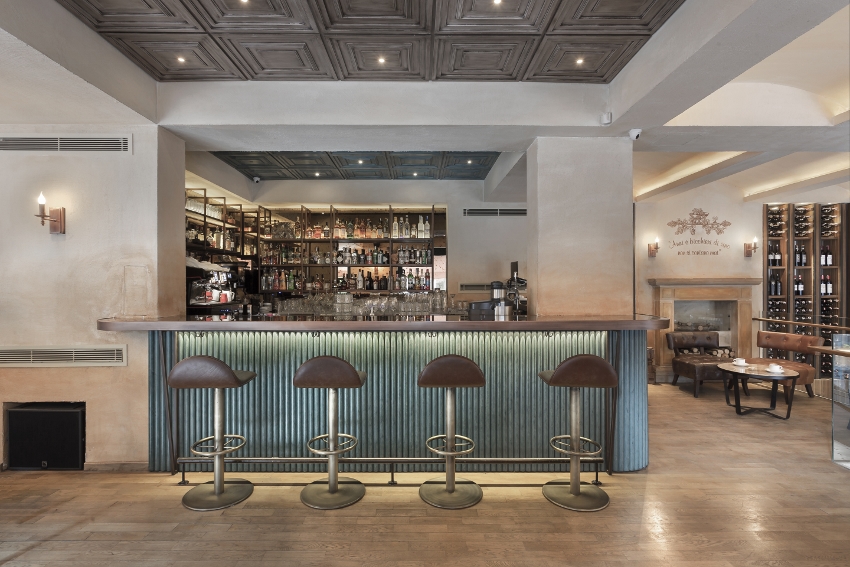aks mimarlık ve inşaat milano gourmet bar kısmı