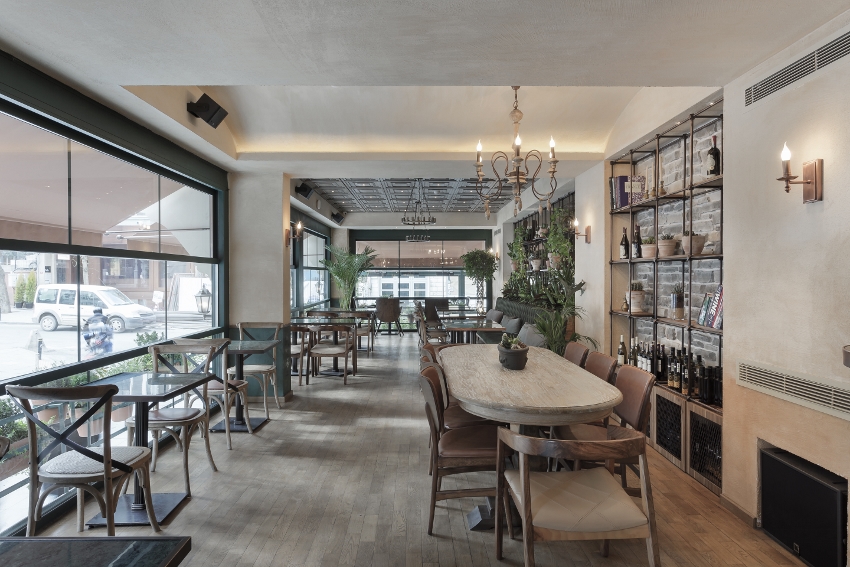 aks mimarlık ve inşaat milano gourmet cafe kısmı
