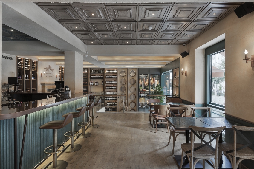 aks mimarlık ve inşaat milano gourmet restaurant alanı