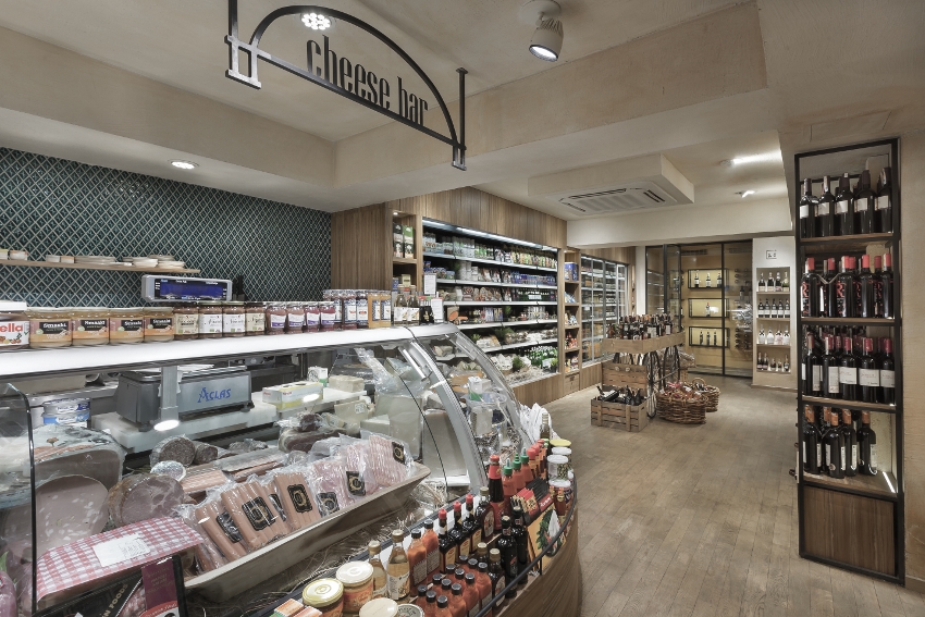 aks mimarlık ve inşaat milano gourmet peynir reyon kısmı